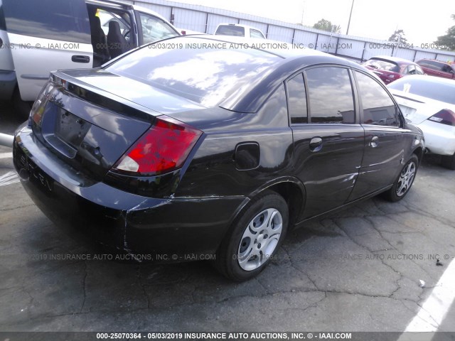 1G8AJ52F65Z115070 - 2005 SATURN ION LEVEL 2 BLACK photo 4