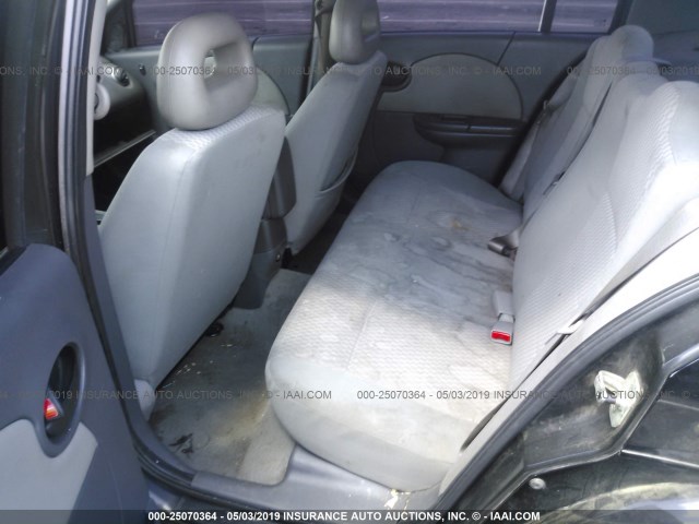 1G8AJ52F65Z115070 - 2005 SATURN ION LEVEL 2 BLACK photo 8