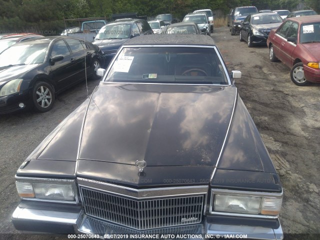 1G6DW54Y5LR730552 - 1990 CADILLAC BROUGHAM BLACK photo 6