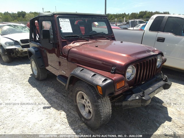 1J4FA29P02P732684 - 2002 JEEP WRANGLER / TJ SE MAROON photo 1