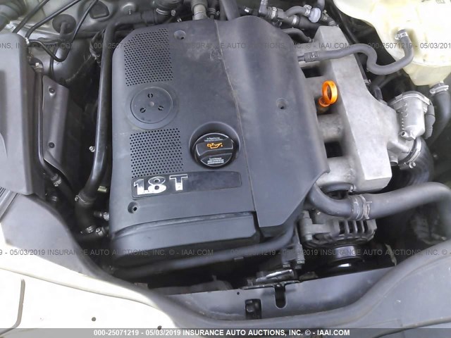 WVWPD63B44P101722 - 2004 VOLKSWAGEN PASSAT GLS GRAY photo 10