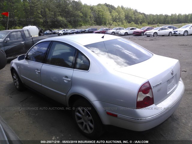 WVWPD63B44P101722 - 2004 VOLKSWAGEN PASSAT GLS GRAY photo 3