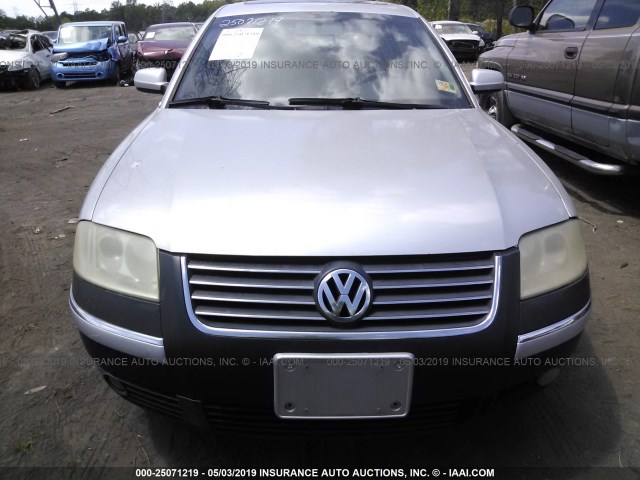 WVWPD63B44P101722 - 2004 VOLKSWAGEN PASSAT GLS GRAY photo 6