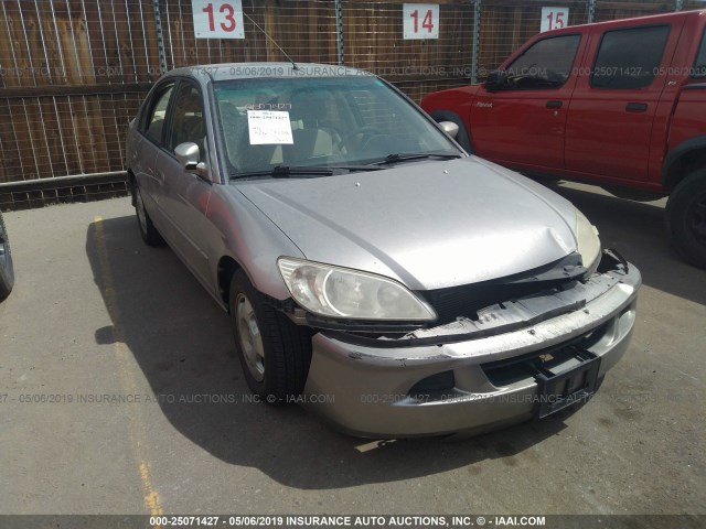 JHMES96675S006288 - 2005 HONDA CIVIC HYBRID GOLD photo 1