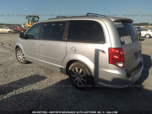 2C4RDGCG0CR284513 - 2012 DODGE GRAND CARAVAN SXT SILVER photo 3