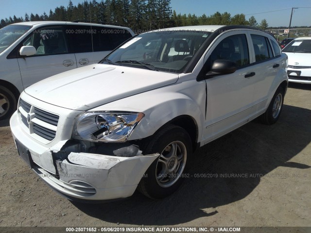 1B3HB28B08D646031 - 2008 DODGE CALIBER WHITE photo 2