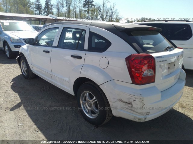 1B3HB28B08D646031 - 2008 DODGE CALIBER WHITE photo 3