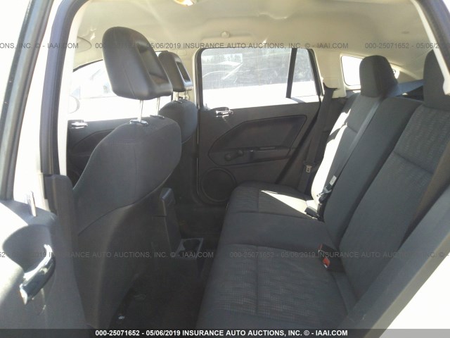 1B3HB28B08D646031 - 2008 DODGE CALIBER WHITE photo 8