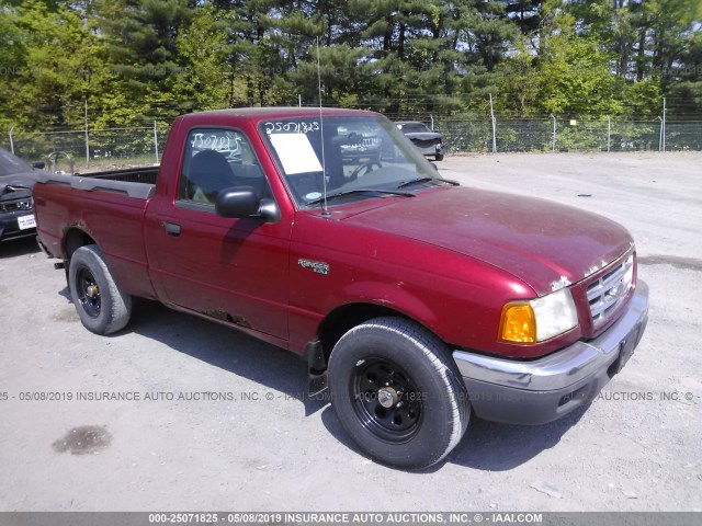 1FTYR10C71TA24420 - 2001 FORD RANGER RED photo 1