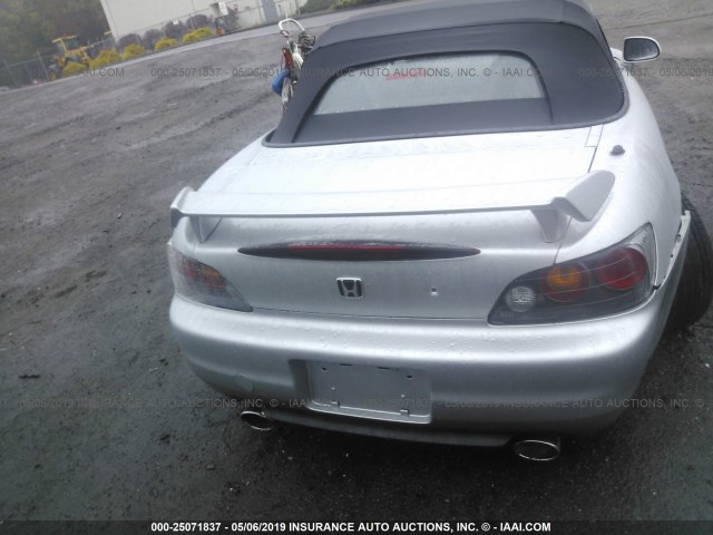 JHMAP21485S002344 - 2005 HONDA S2000 SILVER photo 8