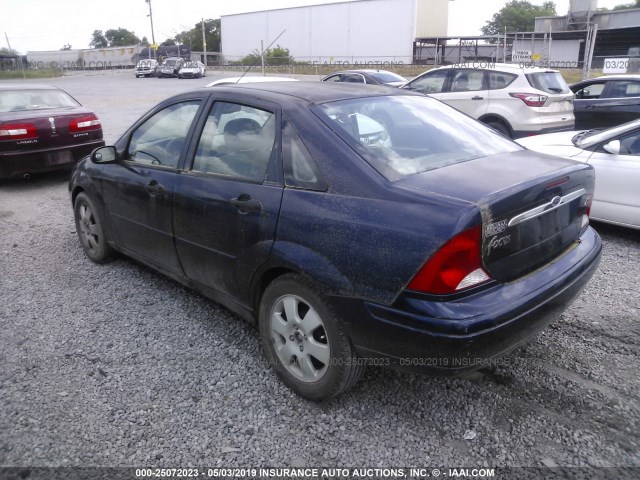 1FAFP38391W173560 - 2001 FORD FOCUS ZTS BLUE photo 3