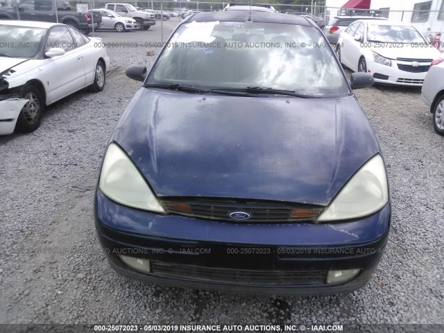 1FAFP38391W173560 - 2001 FORD FOCUS ZTS BLUE photo 6