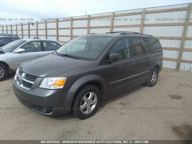 2D4RN5D15AR229549 - 2010 DODGE GRAND CARAVAN SXT GRAY photo 2