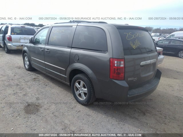 2D4RN5D15AR229549 - 2010 DODGE GRAND CARAVAN SXT GRAY photo 3