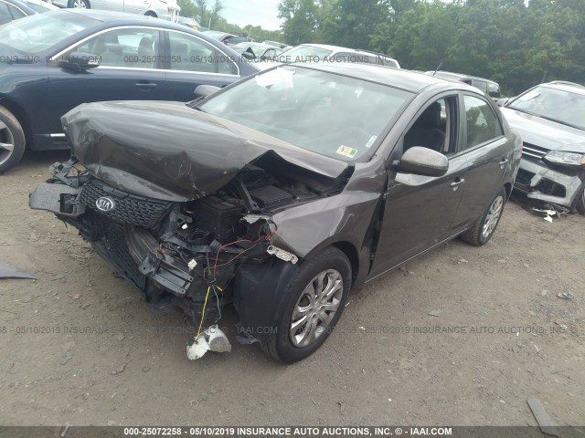 KNAFU4A23B5381772 - 2011 KIA FORTE EX BROWN photo 2