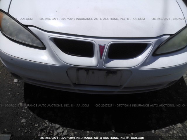 1G2NE52E05M105574 - 2005 PONTIAC GRAND AM SE WHITE photo 6