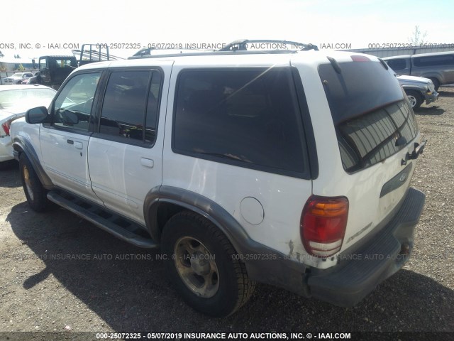 1FMZU73E0YZB39656 - 2000 FORD EXPLORER XLT WHITE photo 3