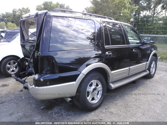 1FMFU17546LA96529 - 2006 FORD EXPEDITION EDDIE BAUER BLACK photo 4