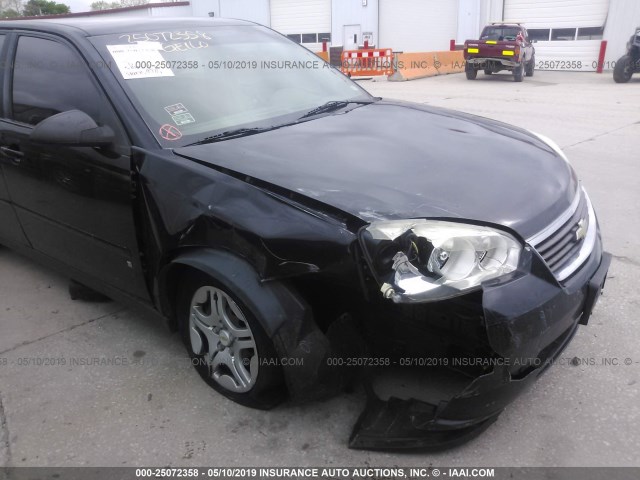 1G1ZS58F47F301930 - 2007 CHEVROLET MALIBU LS BLACK photo 6