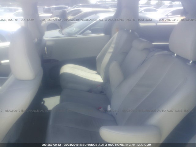 5TDYK3DC0DS397327 - 2013 TOYOTA SIENNA XLE/LIMITED GRAY photo 8