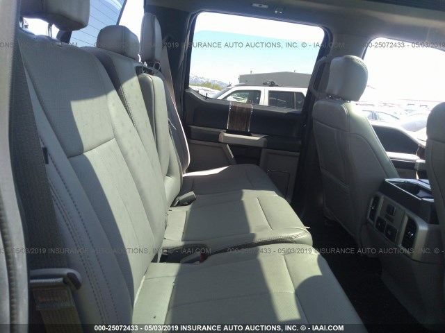 1FTEW1EG2JFC63217 - 2018 FORD F150 SUPERCREW GRAY photo 8