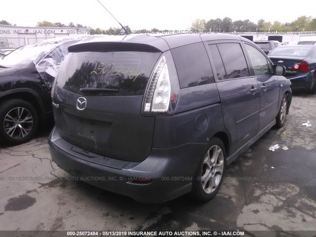 JM1CR29L990334696 - 2009 MAZDA 5 GRAY photo 4