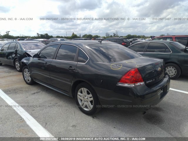 2G1WB5E38G1184471 - 2016 CHEVROLET IMPALA LIMITED LT GRAY photo 3