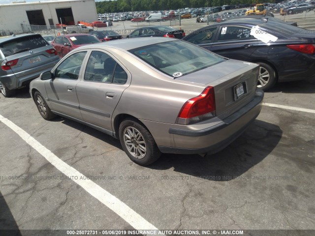 YV1RS61T932274524 - 2003 VOLVO S60 GOLD photo 3