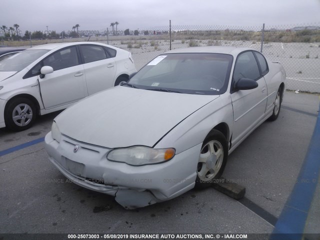 2G1WX12K239149796 - 2003 CHEVROLET MONTE CARLO SS TEAL photo 2