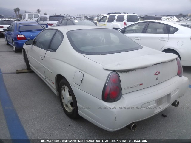 2G1WX12K239149796 - 2003 CHEVROLET MONTE CARLO SS TEAL photo 3