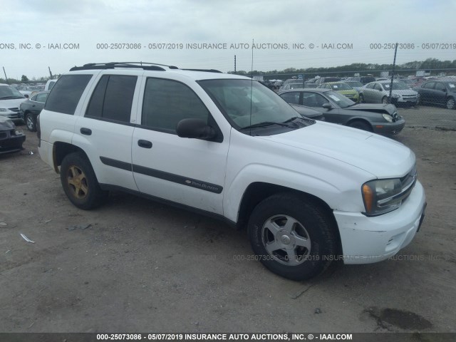 1GNDS13S742219506 - 2004 CHEVROLET TRAILBLAZER LS/LT WHITE photo 1