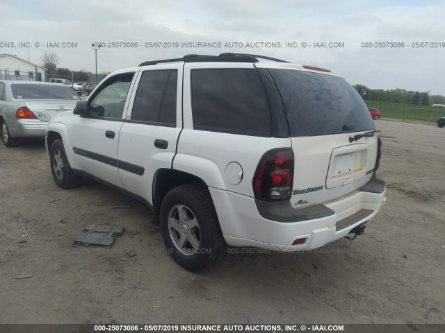 1GNDS13S742219506 - 2004 CHEVROLET TRAILBLAZER LS/LT WHITE photo 3