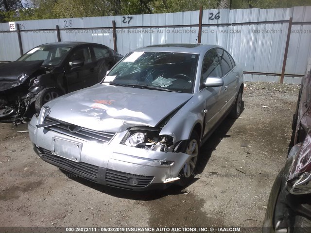 WVWPD63B74P109278 - 2004 VOLKSWAGEN PASSAT GLS SILVER photo 2