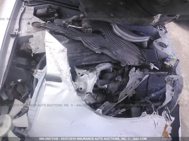 2T1BR12E7YC372210 - 2000 TOYOTA COROLLA VE/CE/LE SILVER photo 10