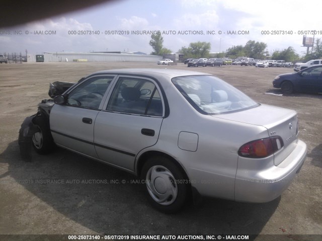 2T1BR12E7YC372210 - 2000 TOYOTA COROLLA VE/CE/LE SILVER photo 3