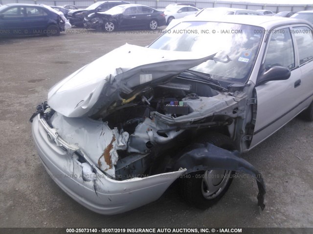 2T1BR12E7YC372210 - 2000 TOYOTA COROLLA VE/CE/LE SILVER photo 6