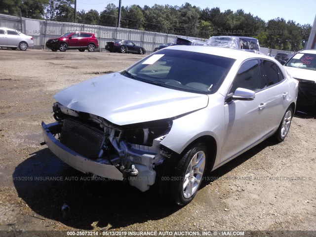 1G11D5RR4DF121424 - 2013 CHEVROLET MALIBU 1LT SILVER photo 2