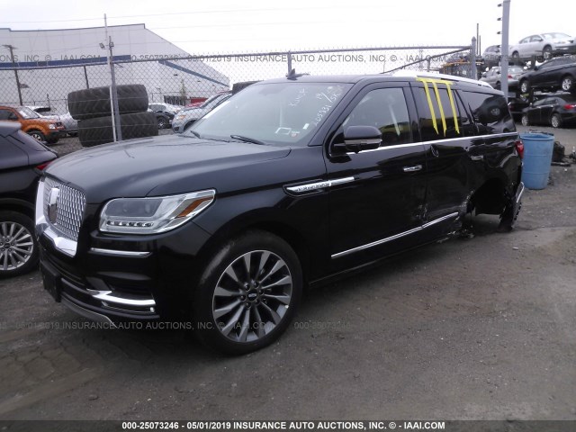 5LMJJ2JT4KEL05831 - 2019 LINCOLN NAVIGATOR SELECT BLACK photo 2