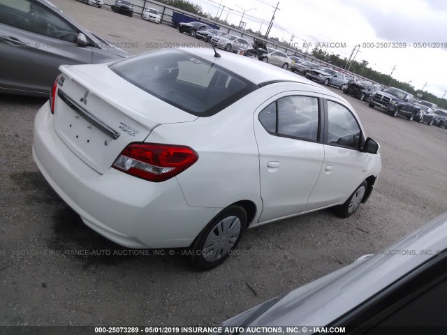 ML32F3FJ6HHF10509 - 2017 MITSUBISHI MIRAGE G4 ES თეთრი ფოტო 4