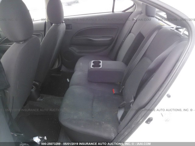 ML32F3FJ6HHF10509 - 2017 MITSUBISHI MIRAGE G4 ES თეთრი ფოტო 8