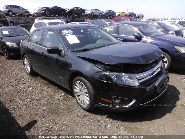 3FADP0L31BR117498 - 2011 FORD FUSION HYBRID BLACK photo 1