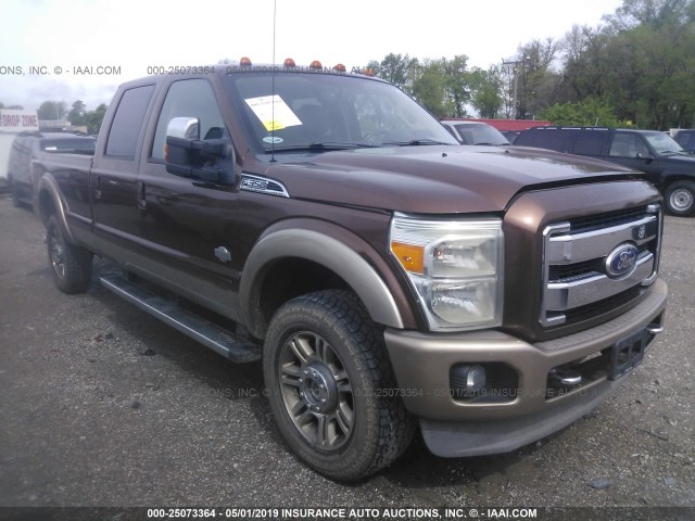 1FT8W3BT9BEA73478 - 2011 FORD F350 SUPER DUTY BROWN photo 1