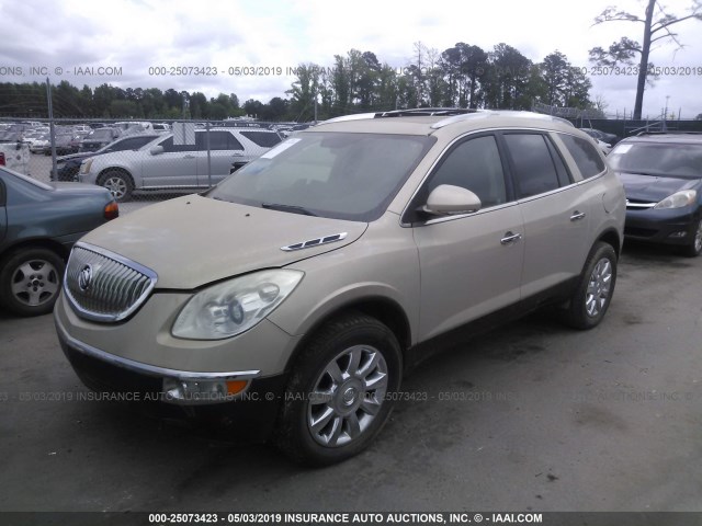 5GAKVBED8BJ270240 - 2011 BUICK ENCLAVE CXL TAN photo 2