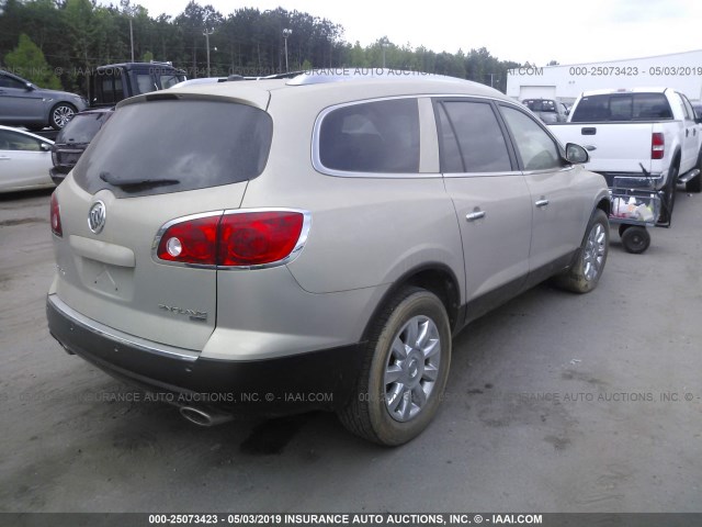 5GAKVBED8BJ270240 - 2011 BUICK ENCLAVE CXL TAN photo 4