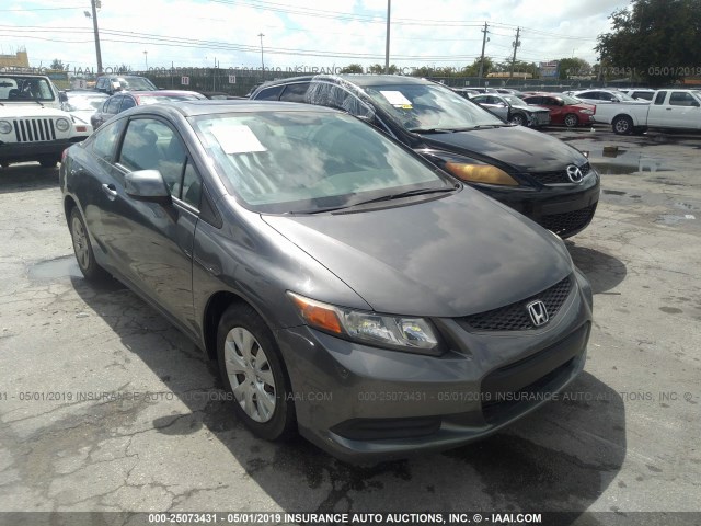 2HGFG3B05CH525299 - 2012 HONDA CIVIC EXL GRAY photo 1