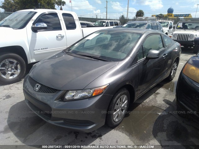 2HGFG3B05CH525299 - 2012 HONDA CIVIC EXL GRAY photo 2