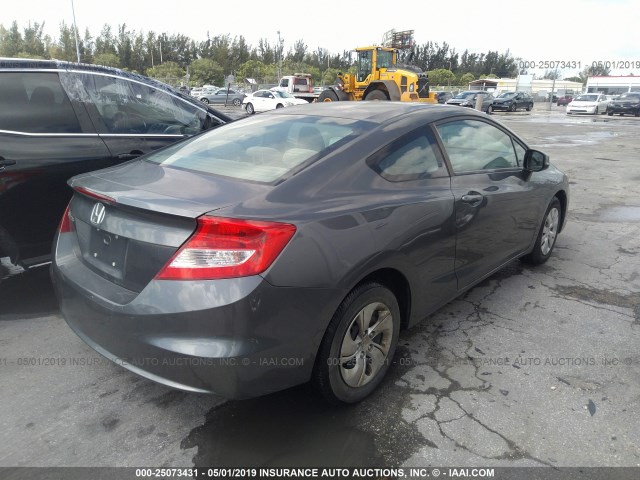 2HGFG3B05CH525299 - 2012 HONDA CIVIC EXL GRAY photo 4