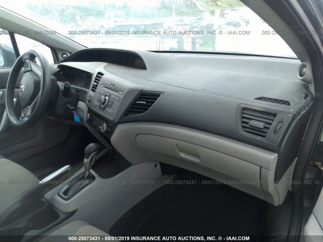 2HGFG3B05CH525299 - 2012 HONDA CIVIC EXL GRAY photo 5