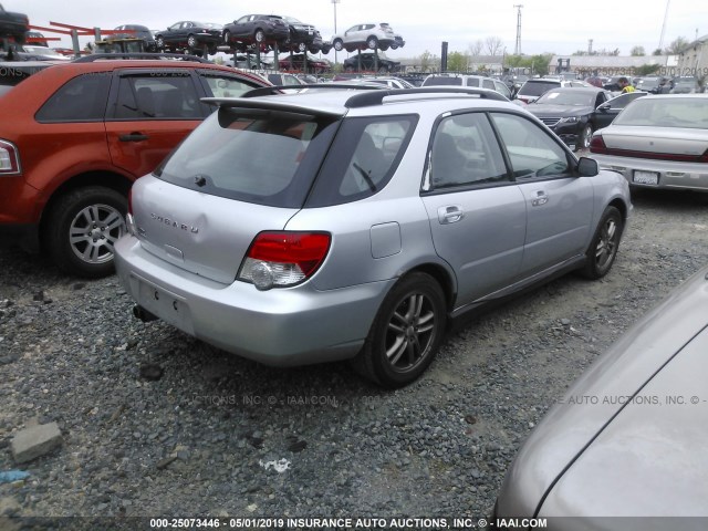 JF1GG29694G803535 - 2004 SUBARU IMPREZA WRX SILVER photo 4