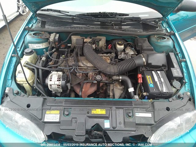 1G1JC1249V7222674 - 1997 CHEVROLET CAVALIER RS GREEN photo 10